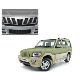 Prior Chrome Front Grill Covers for Mahindra Scorpio Old-picture-33