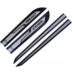 Auto Pearl Car Door Side Beading Moulding ‎Black & Silver Compatible For Toyota Innova Crysta (Set of 4 Pcs)-29