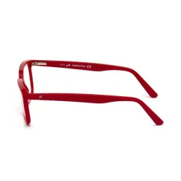 WEB EYEWEAR Red Full Rim Square Frame Designed in Italy image 5