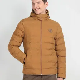 U.S. Polo Assn. Brown Regular Fit Puffer Jacket-picture-31
