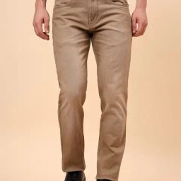 Cantabil Brown Solid Jeans-picture-26