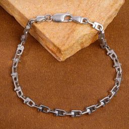 GIVA 925 Silver Steel Stride Classic Bracelet for Him-picture-14