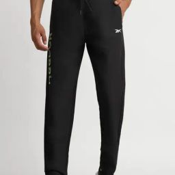 Reebok Black Regular Fit Print Trackpants-image-39