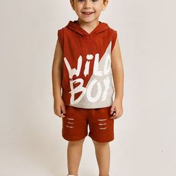 High Street Clothing Co Unisex Kids Printed T-shirt with Shorts-2