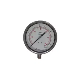 PI Controls SS Pressure Gauge PI100.11 0 to 700 kg/cm²/psi  (BA-21N-E3-C0)-94