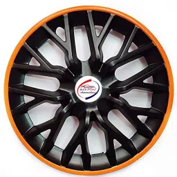 Auto Pearl gBO19 R14 35.56 cm (14 Inch) Press Type Wheel Hubcap with Retention Ring Glossy GTR Black Orange Wheel Cover for Maruti Swift Dzire ZDI (Set of 4)-image-96