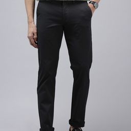 Van Heusen Men Slim Fit Self Design Textured Chinos Semi Formal Trousers-picture-33