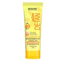 DR.RASHEL De-Tan Sunscreen SPF 40 PA+++ With Cucumber For Face & Body- 100 ml-21