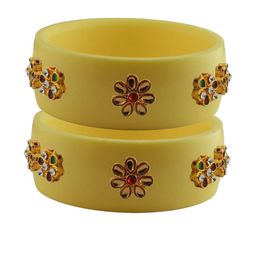 Vidhya Kangan Multi-Coloured Brass Bangles-image-97