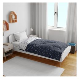 Divine Casa Micro Single Kids Dohar Blanket For Toddler Upto 4 Years - Grey & White-image-61