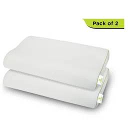 Cushows Memory Foam Contour Cervical Pillow For Relief From Neck Pain For Side Sleepers With Extra Large Size PACK OF 2 White-picture-45