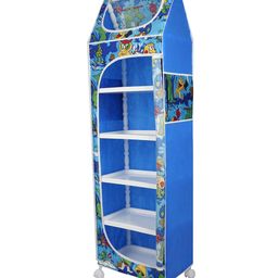 Little One's   6 Plastic Shelves Baby Wardrobe Toy Organizer   Jungle Blue   TB6 AB-15