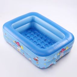 Inflatable Baby Bath Tub| Durable Long-lasting Material| Easy to Inflate| Cushioned Bottom - Blue-46
