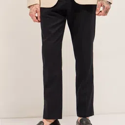 THE BEAR HOUSE Men Solid Regular Fit Formal Trouser-image-8