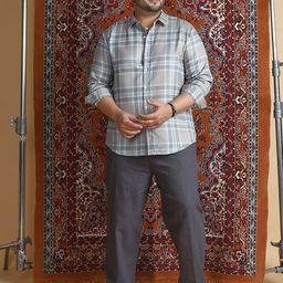 Instafab Plus Checked Comfort Spread Collar Cotton Shirt-image-6