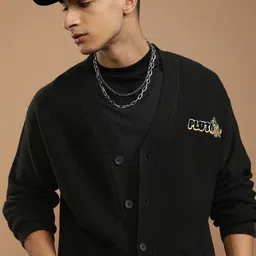 HIGHLANDER Men Ribbed Cardigan-image-64