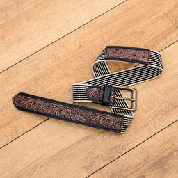Celtic Unisex Textured Leather Belt-image-51