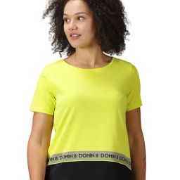 DOMIN8 Yellow Cotton Graphic Print Sports T-Shirt-image-44