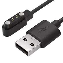 KP Smartwatch 2 Pin Magnetic USB Cable 45 cm Black for W26 /W26+, syma117 ()-image-57