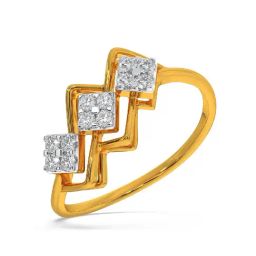 Kisna Diamond & Gold Jewellery Mila 14k (585) Diamond & Gold Ring For Women-image-16