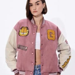 The Souled Store Pink & Beige Embroidery Jackets-image-47