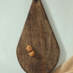 House This Jaman Brown Wood Platter - Set of 1 image 1