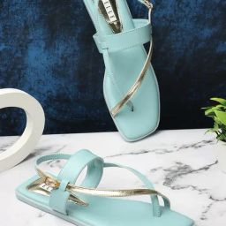 Elle Women's Blue Toe Ring Sandals-image-25