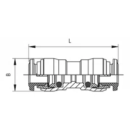 RS PRO Push-in Fitting Push In 6 mm to Push In 6 mm Tube-to-Tube, 1762162 image 3