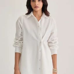 FEMMELLA White Relaxed Fit Solid Casual Shirt-image-108