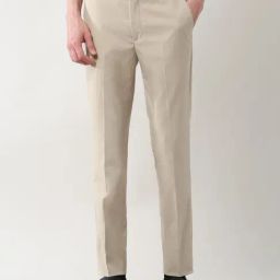 Arrow New York Beige Slim Fit Self Pattern Trousers-image-87