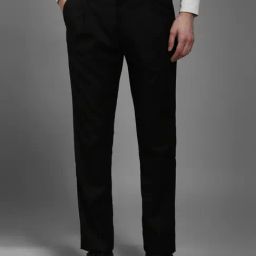 Louis Philippe Black Slim Fit Trousers-image-60