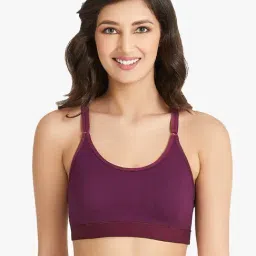 Amante Pickled Beet Non Wired Padded Bralette-picture-45