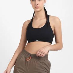 Reebok Black Non Wired Non Padded Ess Sports Bra-image-62