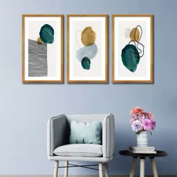 999store Grey & Green Abstract Canvas Painting-20