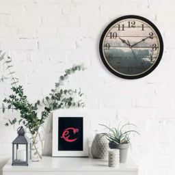 eCraftIndia Designer Round Analog Black Wall Clock-image-51