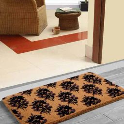Saral Home Beige & Black Coir 9876 GSM Door Mat - Set of 1-image-21