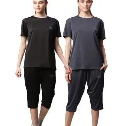 Vimal Jonney Multicolored Regular Fit T-Shirt With Capris (Pack Of 2)-image-81