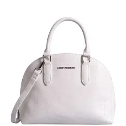 Lino Perros White Textured Medium Handbag-13