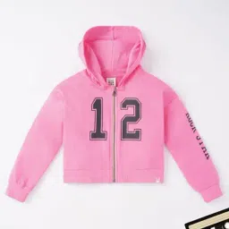 Ed-a-Mamma Kids Pink Printed  Jacket-image-93
