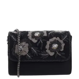 Metro Black Embellished Small Sling Handbag-21