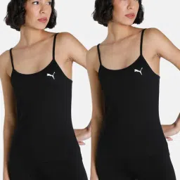 Puma Black Cotton Camisole (Pack Of 2)-image-72