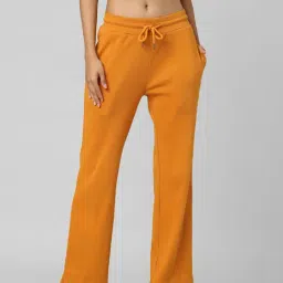 Only Orange Cotton Regular Fit High Rise Trackpants-picture-22