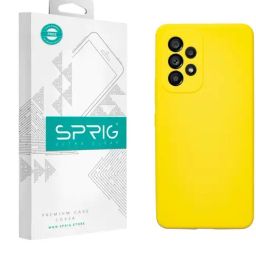 Sprig Liquid Silicone Back Cover for Samsung Galaxy A53 5G (Yellow)-image-7