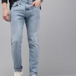 U.S. Polo Assn. Denim Co. Men Brandon Slim Tapered Fit Light Fade Stretchable Jeans-picture-0