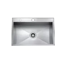 Jayna Square 30x20x09 inch Brush Finish Stainless Steel Single Bowl Kitchen Sink with Soap Dispenser, JS 3020-image-52
