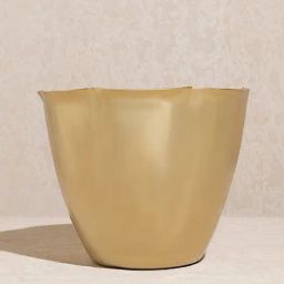 Westside Home Gold Floor Flower Pot-18