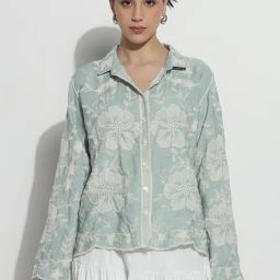 SHOWOFFFF Green Embroidered Shirt-image-78