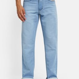 Octave Men Straight Fit Mid-Rise Light Fade Stretchable Jeans-image-90
