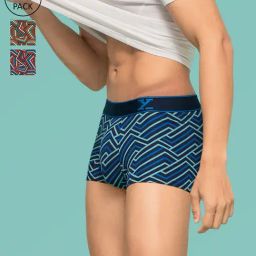 XYXX Multicolor Printed Cotton Trunks - Pack of 3-picture-36