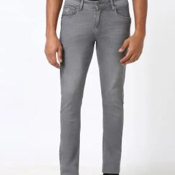 Peter England Grey Cotton Slim Fit Jeans-image-15